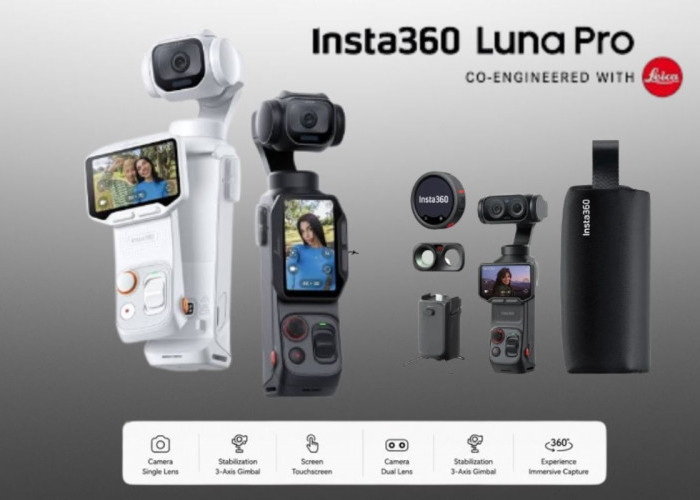 Insta360 Luna Pro Resmi Meluncur! Jadi Kamera Gimbal Baru dengan Sensor 1 Inci dan Bisa Rekam Video 8K