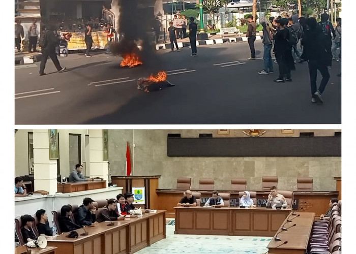 Hanya Ditemui Wakil Ketua DPRD Kota Cirebon, Aksi Unjuk Rasa Mahasiswa Berujung Kekecewaan