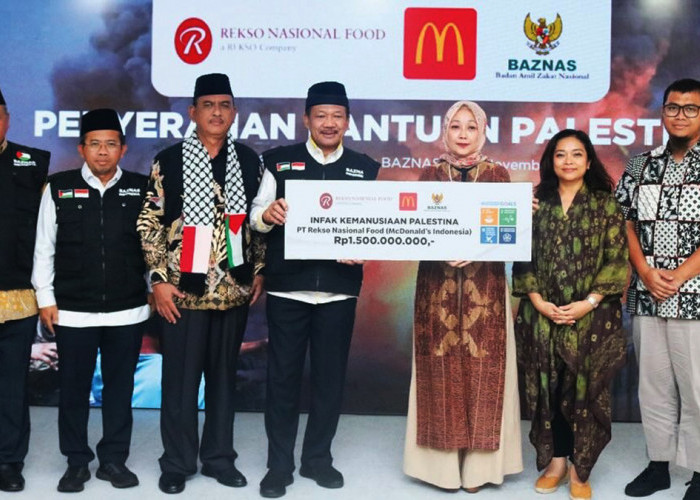 Rp1,5 Miliar, McDonald's Indonesia Sumbang Palestina Lewat Baznas