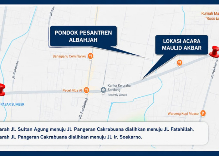 Satlantas Polresta Cirebon Alihkan Arus Jelang Maulid Akbar Al-Bahjah