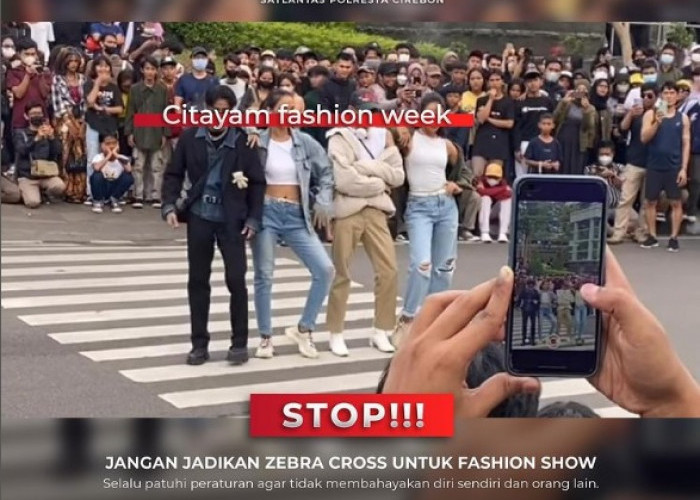 Citayam Fashion Week Viral, Satlantas Polresta Cirebon Kasih Imbauan Begini