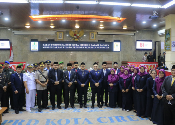 DPRD Kota Cirebon Gelar Rapat Paripurna Dengarkan Pidato Presiden Prabowo