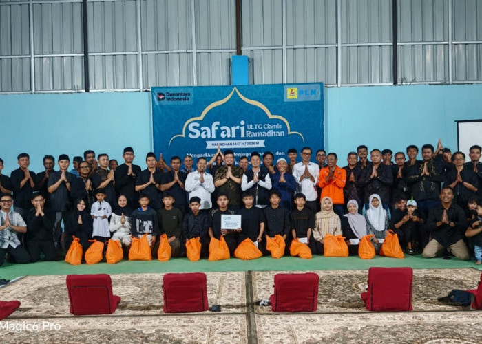 PLN Cirebon dan YBM PLN Santuni Anak Yatim di Ciamis, Tebar Kepedulian Jelang Idul Fitri