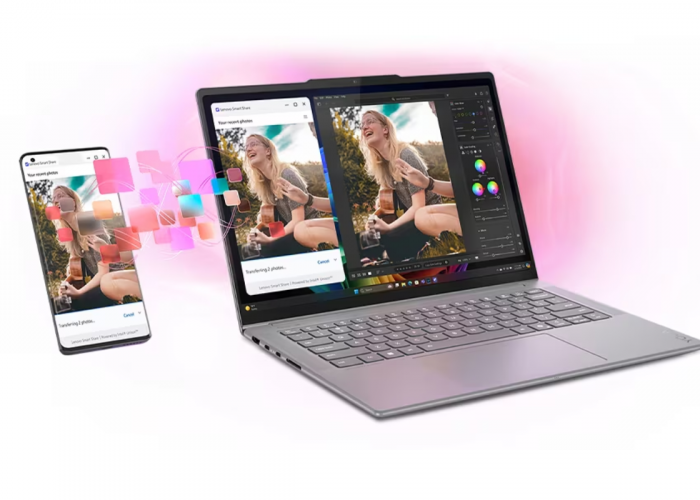 Laptop Tipis Berbasis AI dengan Performa Ultra, Ini Spek Lenovo Yoga Pro 7i Aura Edition