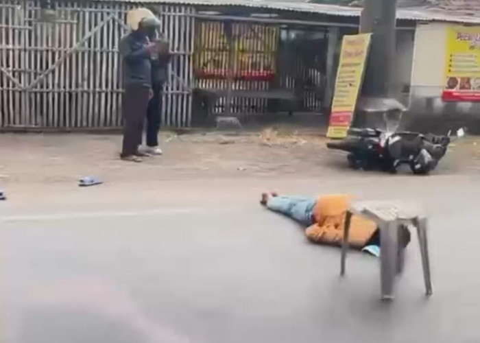 Kecelakaan di Cirebon, Honda Beat Oleng di Jalan Bergelombang, Pengendara Terluka