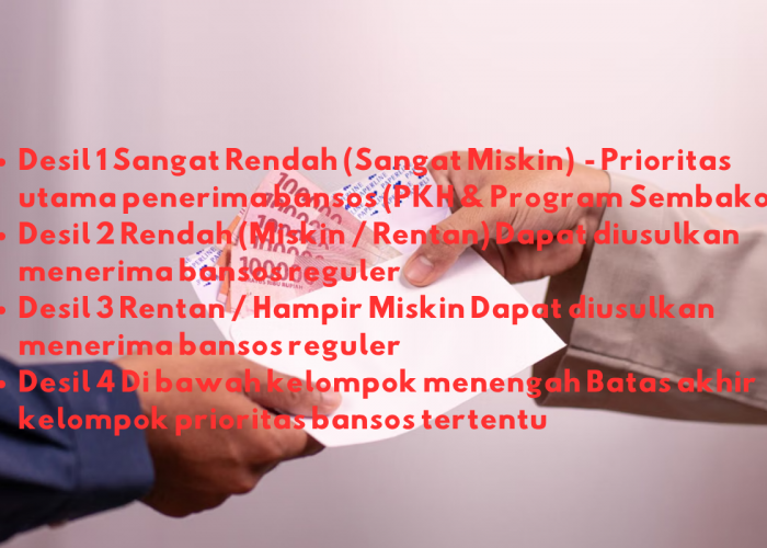Jangan Salah Paham! Ini Perbedaan Desil 1, 2, 3, dan 4 dalam Penentuan Bansos