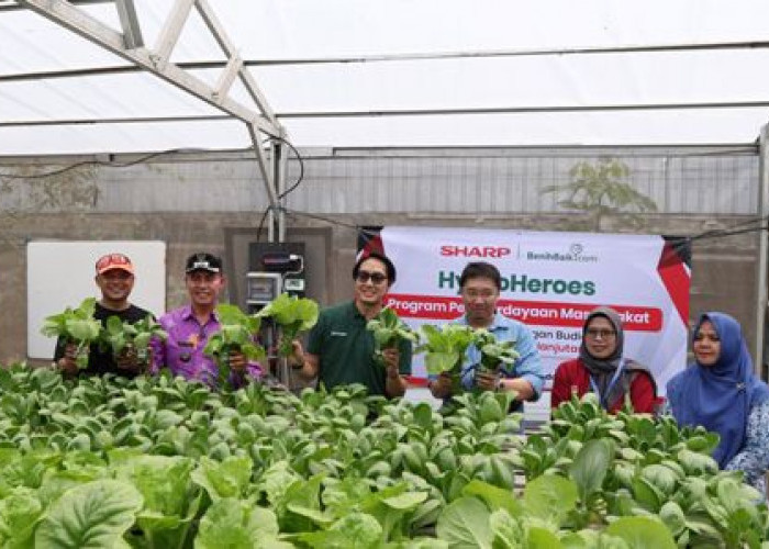 Sharp Hydro Heroes Berdayakan Ibu Muda Bekasi Lewat Hidroponik dan Edukasi Gizi
