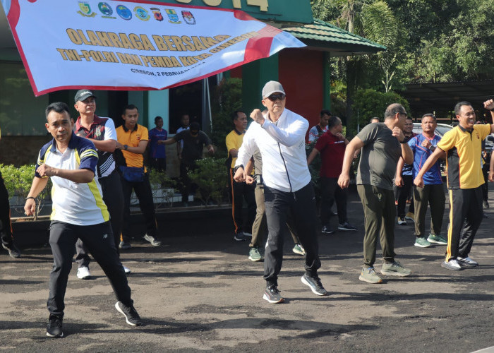 Pj Walikota Cirebon Olahraga Bersama Forkopimda Kuatkan Sinergitas dan Kondusifitas Jelang Pemilu 2024