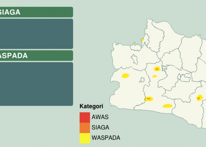 CUACA EKSTREM Daftar Daerah SIAGA dan WASPADA, di Akhir Desember 2022 Jawa Barat