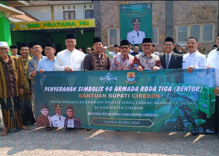 Alhamdulillah, Bupati Imron Serahkan 40 Bentor untuk MWC NU Se Kabupaten Cirebon