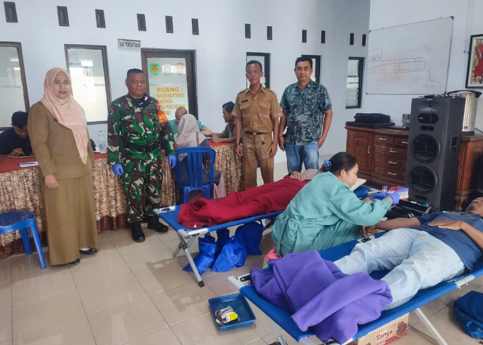 Peduli Sesama, Pemdes Pamijahan Gelar Donor Darah 