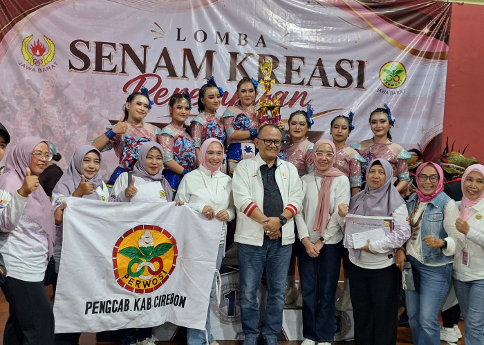 Bawa Mega Mendung, Tim Senam Kreasi Perwosi Cirebon Juara Jabar dan Melaju ke Nasional