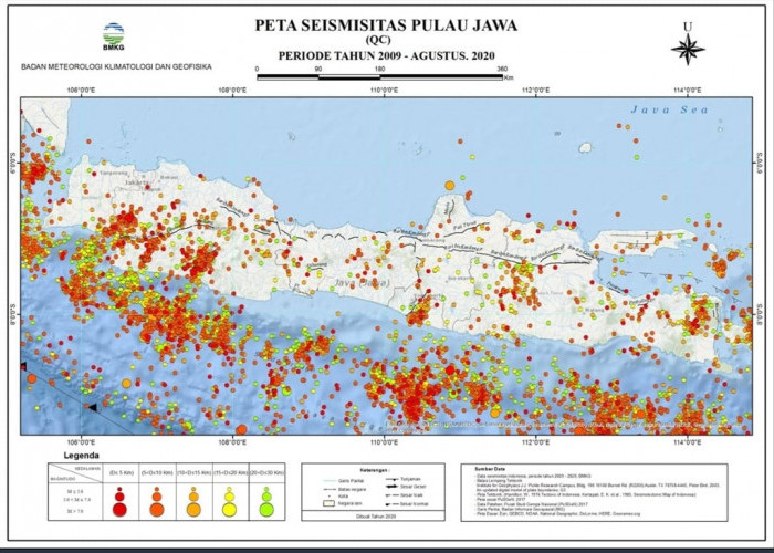 BMKG Bagikan Peta Seismisitas Pulau Jawa, Cek Rumah Anda Apakah Berdiri di Atas Pusat Gempa?