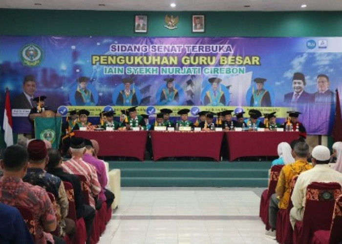 5 Guru Besar Baru IAIN Syekh Nurjati Cirebon Dikukuhkan