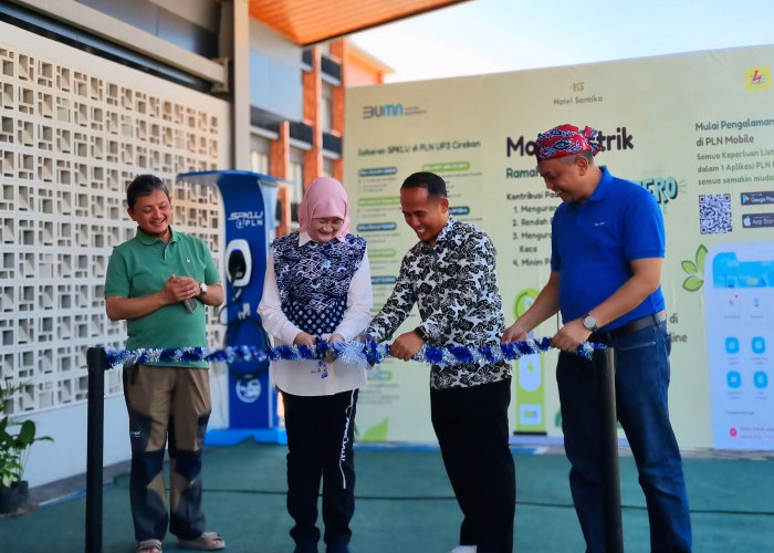 Pertama di Kuningan, Stasiun Pengisian Kendaraan Listrik Umum (SPKLU) ada di sini