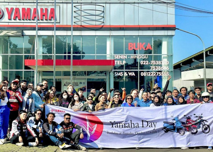 Intip Kemeriahan Hari Jadi Yamaha ke-68 di Kota Bandung dan Cirebon