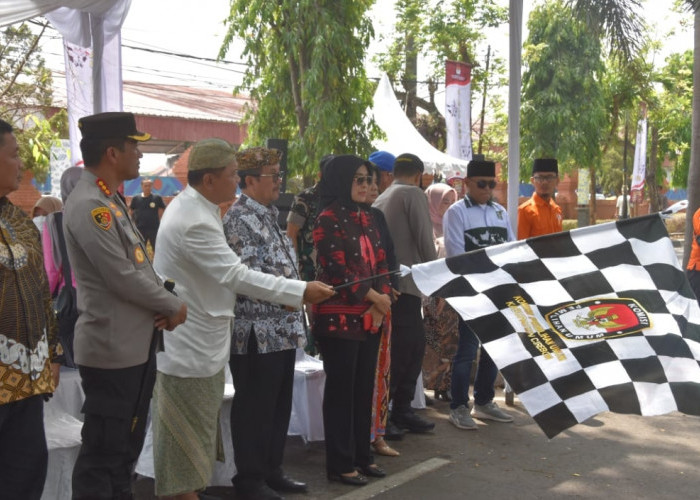 Dilepas Bupati, Kirab Pemilu 2024 Bakal Keliling Kabupaten Cirebon