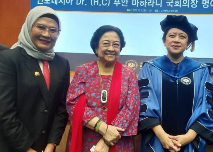 Puan Maharani Dapat Gelar Doktor HC dari PKNU Korea Selatan, Nina Agustina Disebut Perempuan Hebat