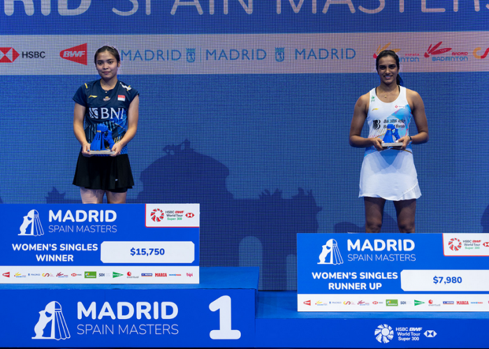 Komentar Gregoria Mariska Usai Kalahkan Pusarla Sindhu Lalu Juara Spain Masters 2023