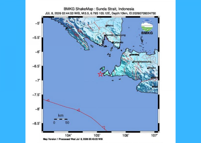 Selat Sunda Diguncang Gempa Bumi Tektonik M 5.5, BMKG Ungkap Penyebab dan Dampaknya
