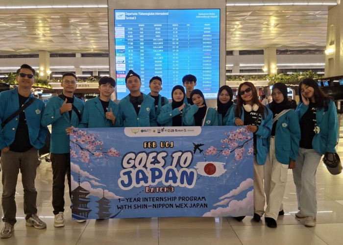 FEB UGJ Kirim 12 Mahasiswa Magang Kerja Batch 3 ke Jepang
