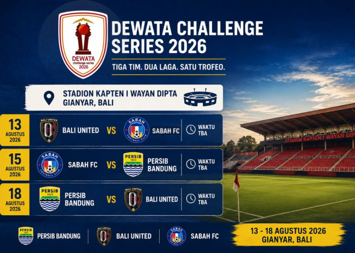 Dewata Challenge Sereis 2026: Bali United dan Sabah FC Siap Uji Kedalaman Skuad Persib Bandung!