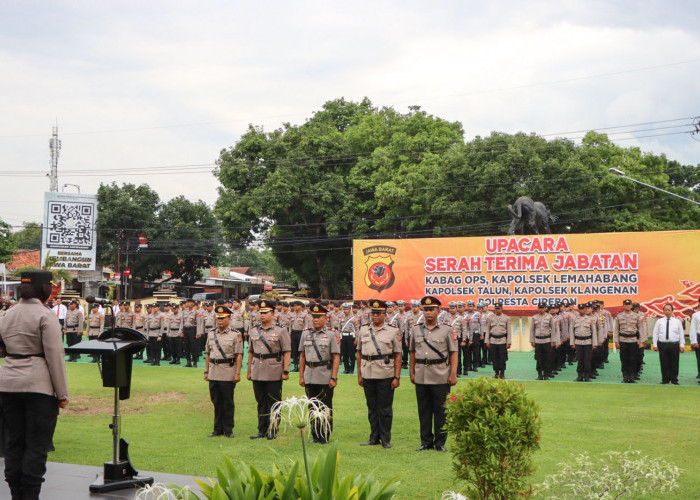 Kapolresta Cirebon Pimpin Sertijab Kabag Ops hingga Kapolsek, Berikut Daftarnya 