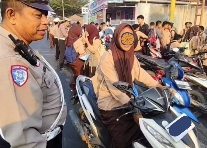 Razia Kendaraan Pelajar di Pantura Cirebon, 34 Motor Tanpa Surat Diamankan Polisi