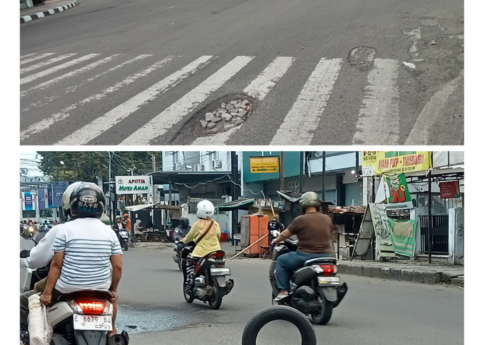 Ngeri! Jalan Siliwangi hingga Cipto Cirebon Dipenuhi Lubang, Ini Keluhan Warga
