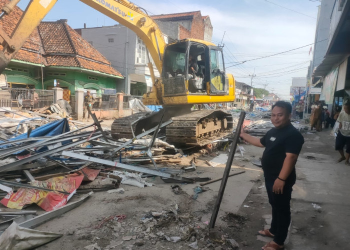 Repdem Kabupaten Cirebon Apresiasi Pembongkaran Pasar Darurat Jungjang Arjawinangun 