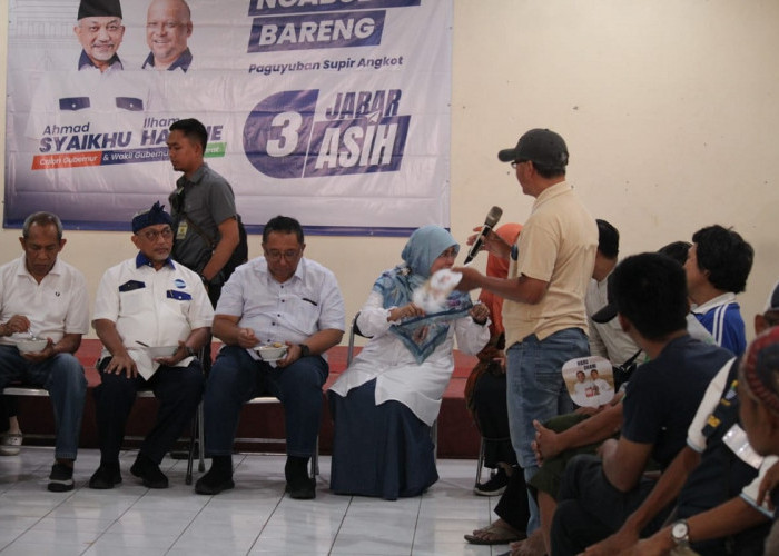 Soal Transportasi Publik, Syaikhu dan Haru Bicara Solusi Sambil Ngabubur Bareng Sopir Angkot 