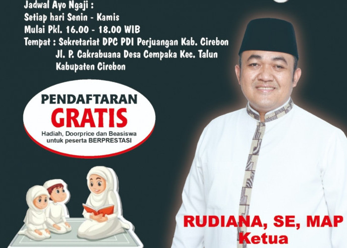 PDI Perjuangan Kabupaten Cirebon Buat Terobosan, Buka Kelas Ngaji Gratis