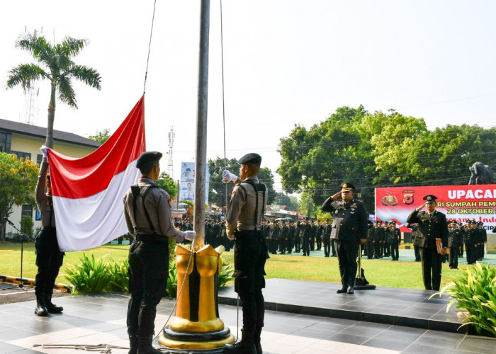 Polresta Cirebon Gelar Upacara Hari Sumpah Pemuda, Kapolresta: Tanamkan Cinta Tanah Air