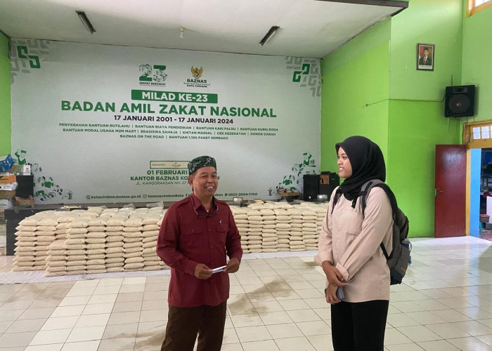 Baznas Kota Cirebon Siapkan 9,4 Ton Beras untuk Amil Pasca Idul Fitri