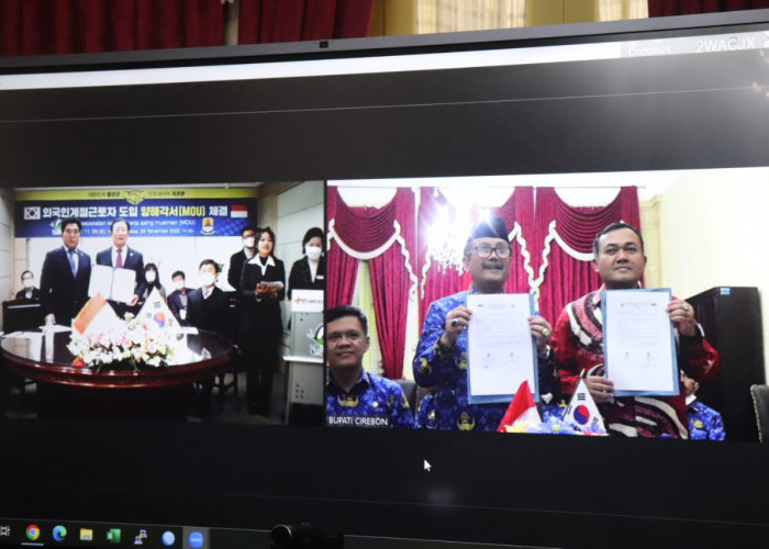 Kabupaten Cirebon dan Haman-Gun Korea Selatan Teken MoU Soal Penempatan Tenaga Kerja di Luar Negeri