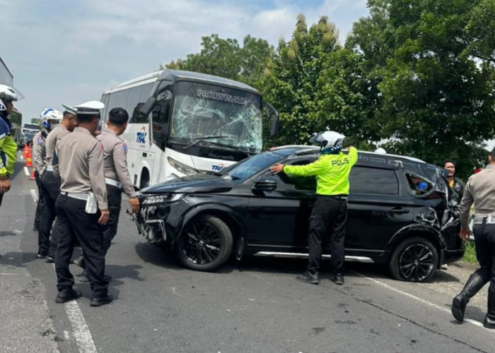 Tabrakan Beruntun Libatkan BR-V dan Dua Bus di Tol Cipali KM 130, Satu Penumpang Terluka