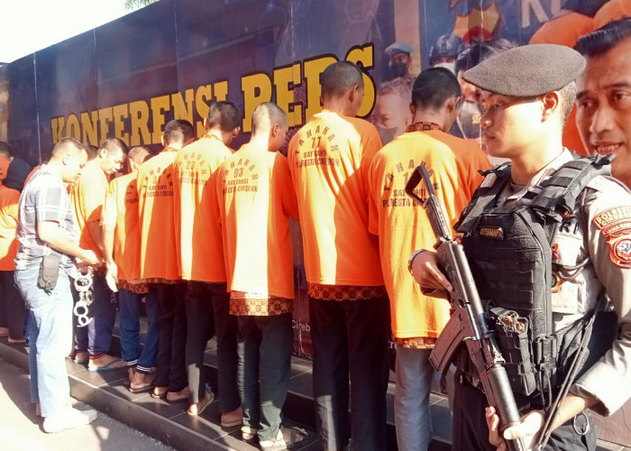 16 Pelaku Kejahatan dari 9 Kasus Berhasil Diringkus Satreskrim Polresta Cirebon