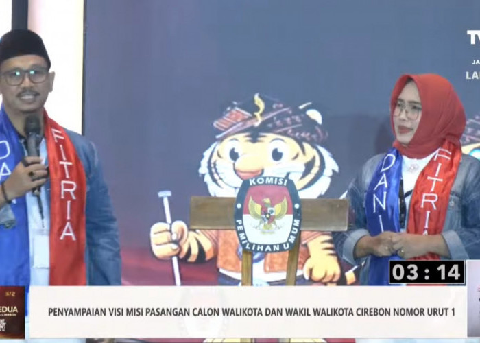 Debat Kedua Calon Walikota - Wakil Walikota Cirebon, Dani - Fitria Paparkan Program Cirebon Remaja