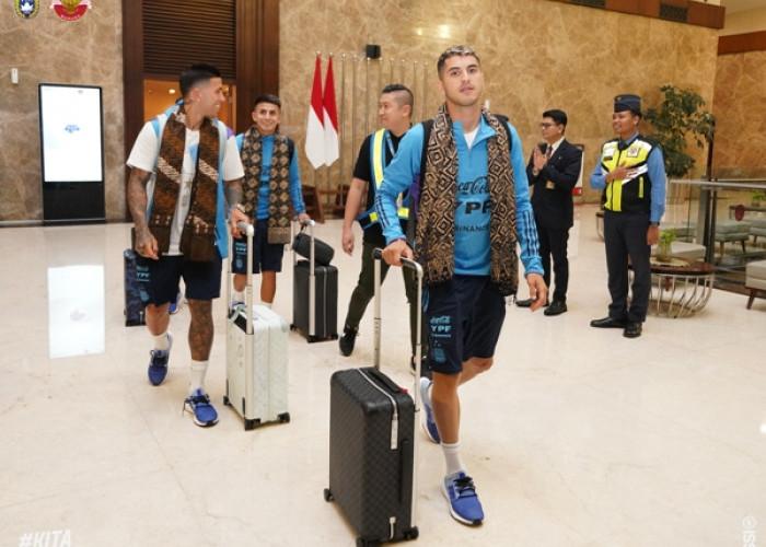 Timnas Argentina Tiba di Jakarta, Tanpa Messi dan Maria 