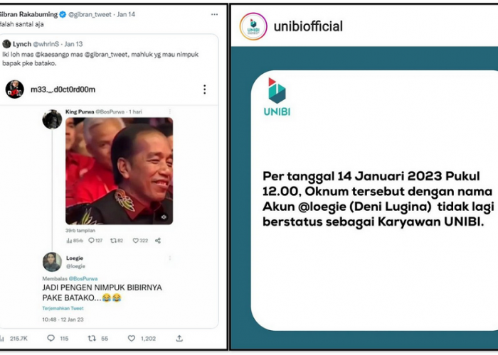 Deni Lugina Karyawan UNIBI Bandung Dipecat Setelah Mengumpat ke Jokowi, Begini Kronologinya