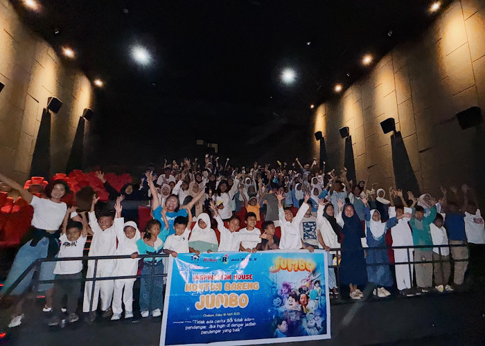 Inspiration House Ajak Ratusan Anak Nobar Film Jumbo