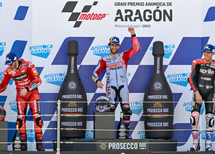 Dramatis! Bastianini Juara MotoGP Aragon, Pecco Gigit Jari