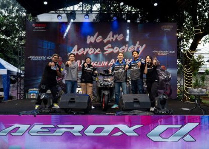 Bikers Aerox Tumpah Ruah, Nikmati Vibes We Are Aerox Society di Jakarta