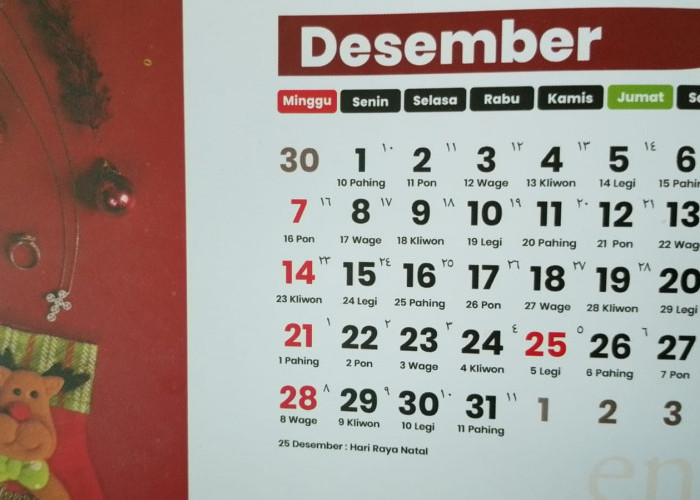 Kalender Tanggal Merah Desember 2025: Libur Panjang Natal dan Cuti Bersama Siap Sambut Akhir Tahun