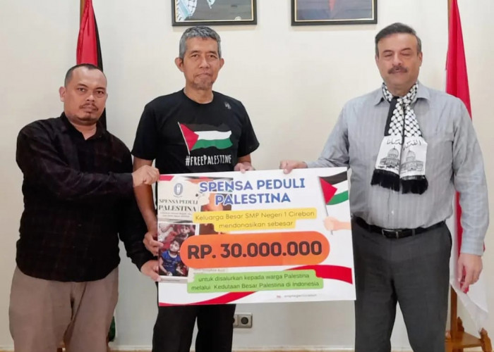 SMPN 1 Serahkan Bantuan Langsung ke Kedubes Palestina