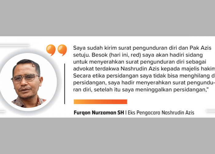 Furqon Mundur sebagai Kuasa Hukum Nashrudin Azis, Ada Kode Misterius di Ruang Sidang?