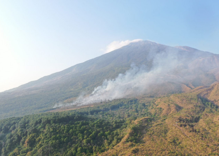 Karhutla Landa Gunung Ciremai, Hingga Hari Ini Belum Padam, Tim Gabungan Berjibaku