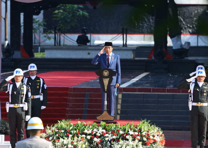 Presiden Jokowi Pimpin Upacara Hari Kesaktian Pancasila di Lubang Buaya, Kapolri Turut Mendampingi