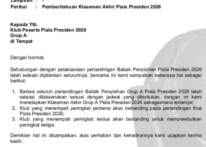 Piala Presiden Langsung Final, Benarkah? Cek Fakta Dulu!