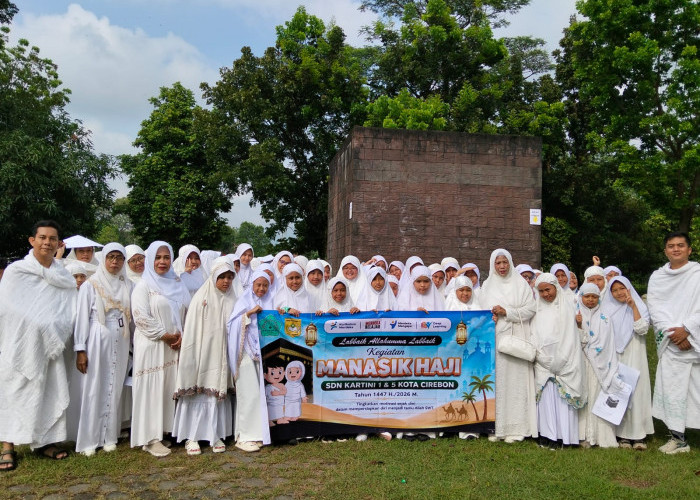 SDN Kartini 1 dan 5 Kota Cirebon Edukasi Siswa Tanamkan Impian ke Tanah Suci melalui Praktik Manasik Haji